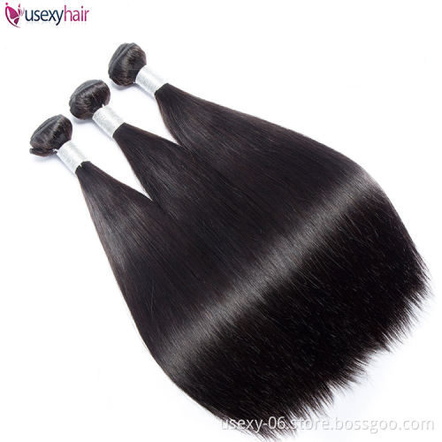 12A Grade Best Quality Raw Cuticle Aligned Virgin Human Hair Bundles Vendors Brazilian Double Drawn Bone Straight Human Hair